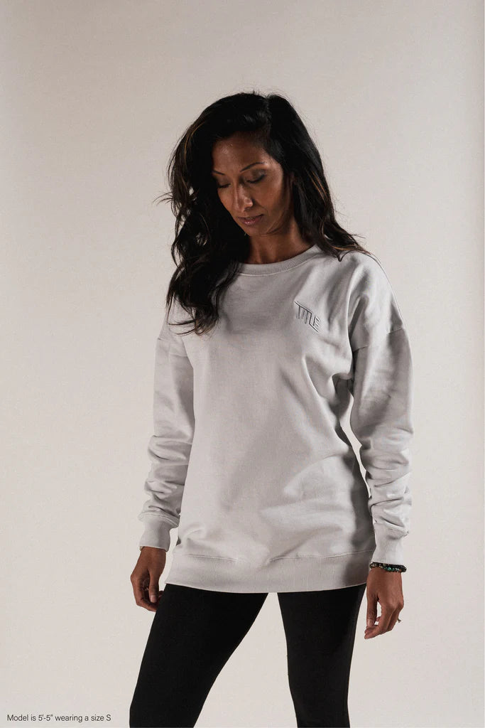 Women Dropshoulder Crewneck | Grey